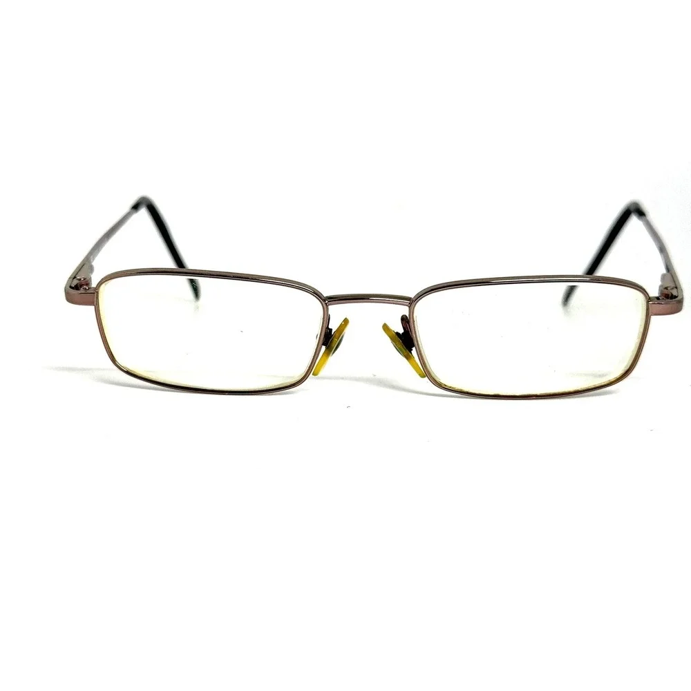 Vogue VO3496 728 Metallic Burgundy Rectangular Eyeglass Frames 47-17-135 Italy